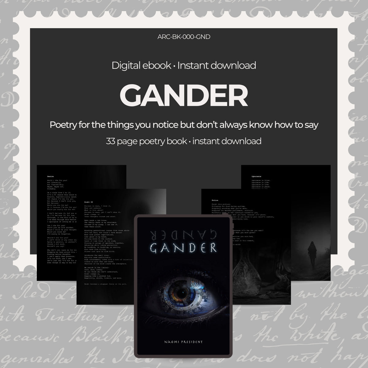 Poetry Book: Gander