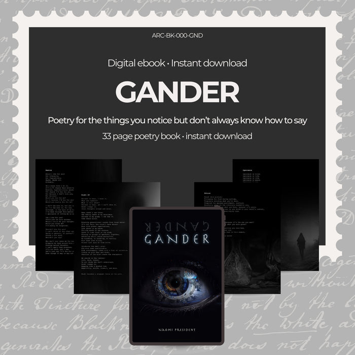 Poetry Book: Gander