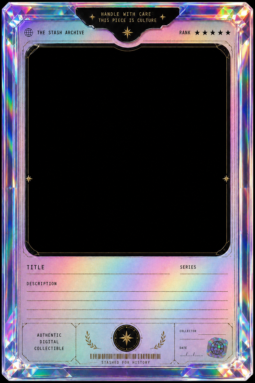 Aurora Stash Card template