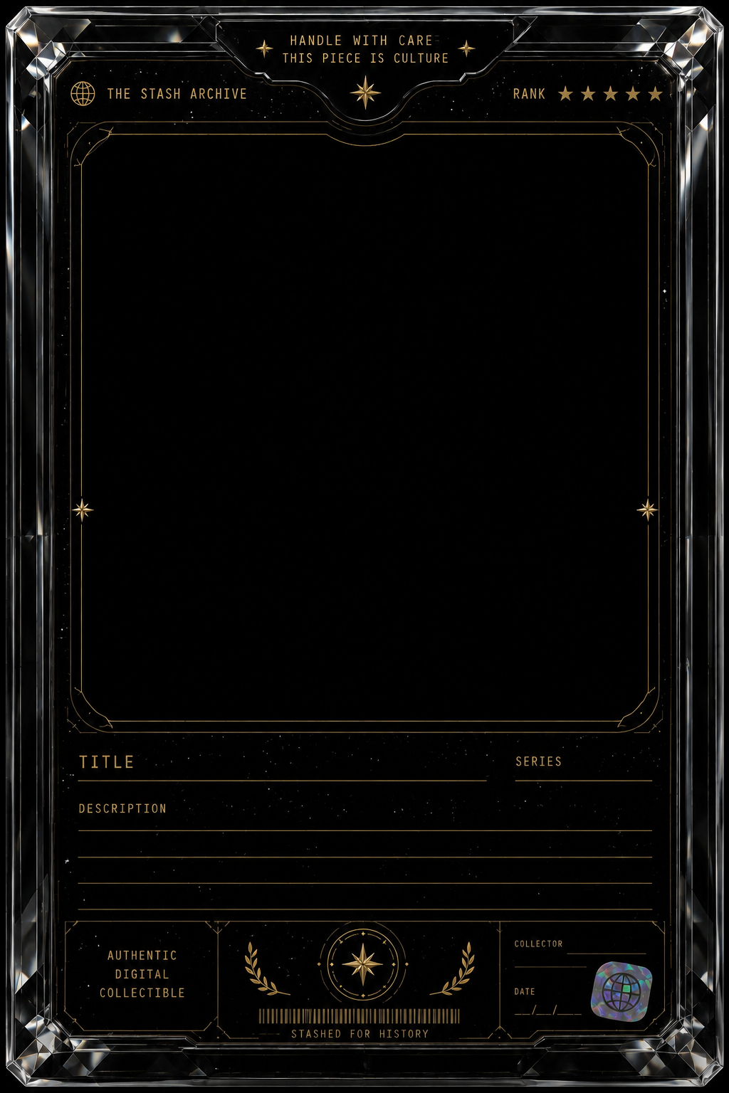 Celestial Stash Card template