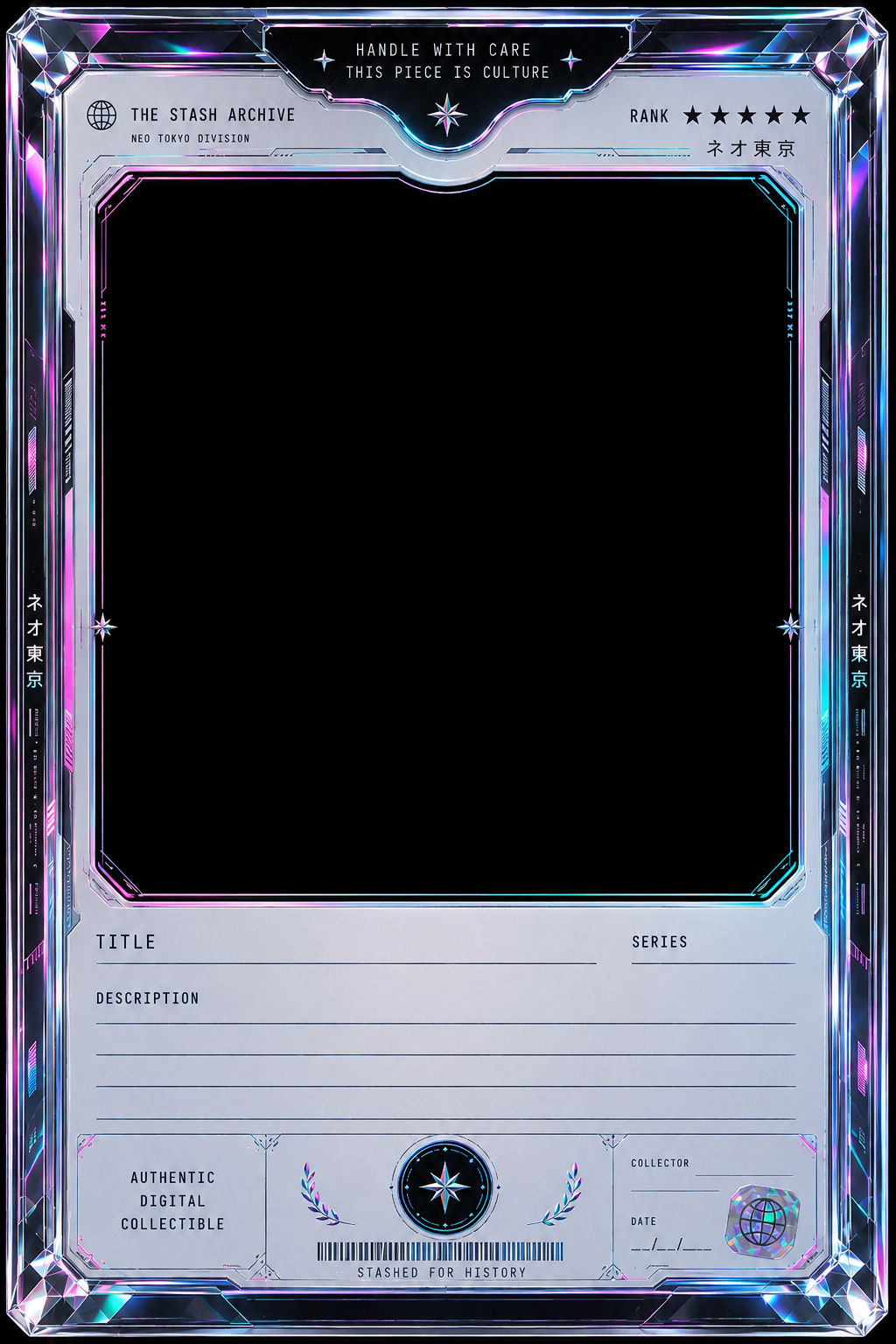 Neo-Tokyo Stash Card template
